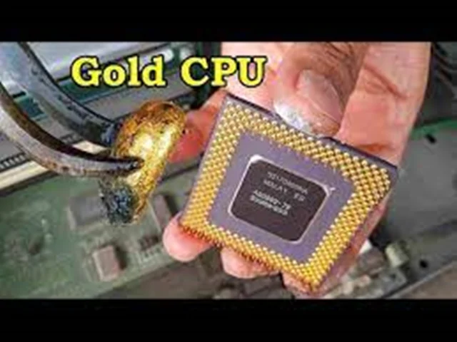 نحوه استخراج طلا از ضایعات الکترونیکی (CPU)